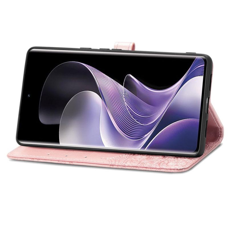 Δερματινη Θηκη Poco X7 5g Μπαρόκ Μάνταλα