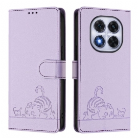 Δερματινη Θηκη Poco X7 5g Σκηνή Γάτας Με Προστασία Rfid