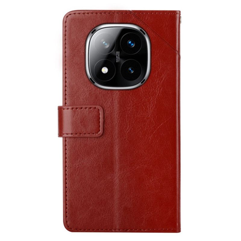 Δερματινη Θηκη Poco X7 5g Σχέδιο Y Με Λουρί Σιλικόνης