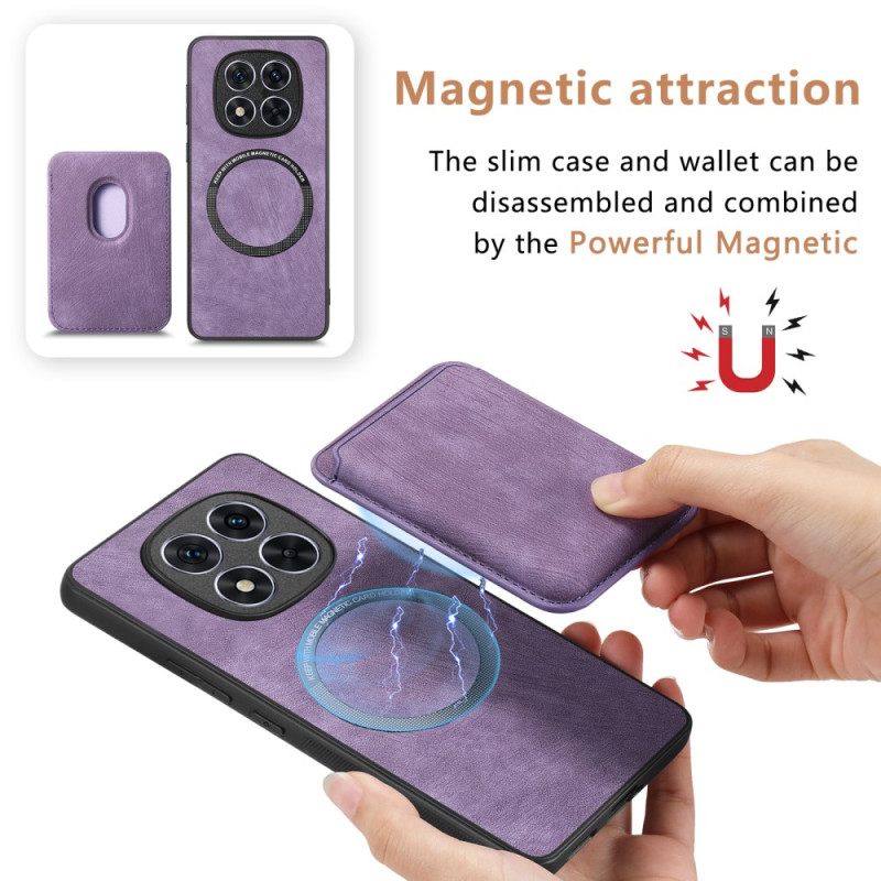 Κάλυμμα Poco X7 5g Αποσπώμενη Θήκη Καρτών Με Εφέ Δέρματος Σιλικόνης