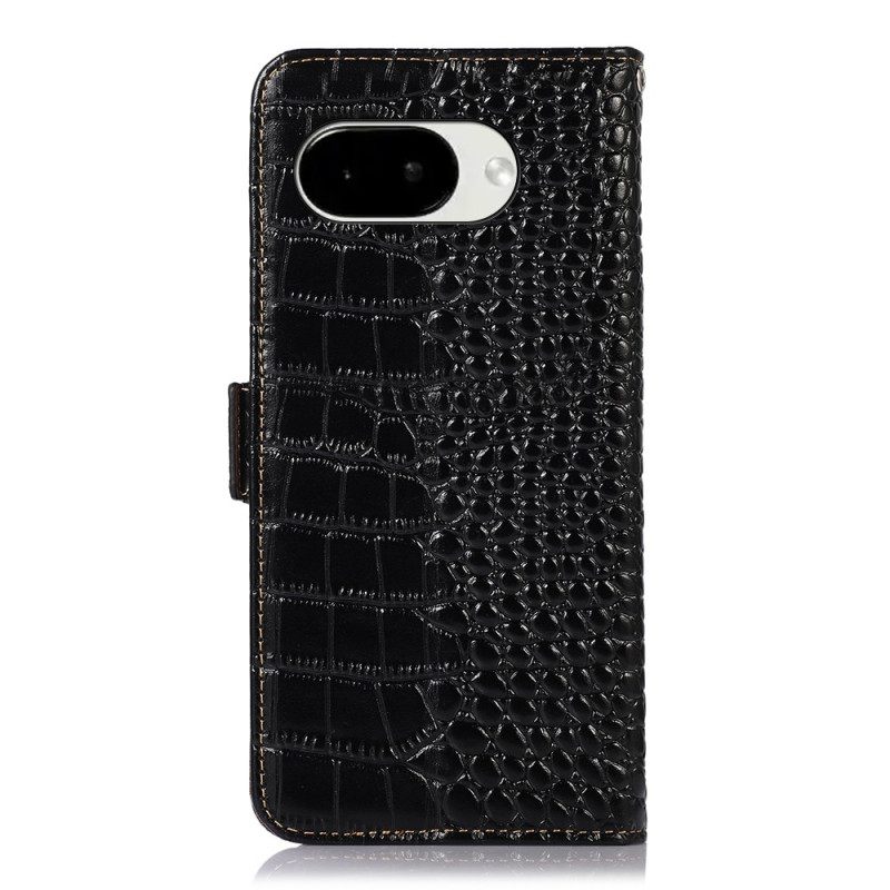 Δερματινη Θηκη Google Pixel 10a Δέρμα Με Υφή Κροκόδειλου Σιλικόνης