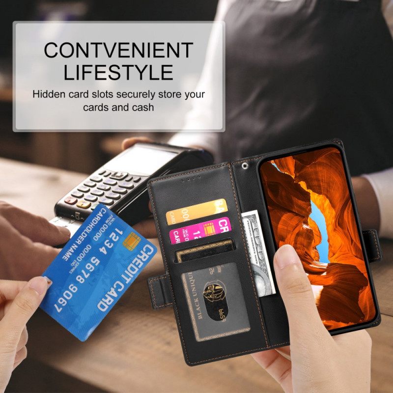 Δερματινη Θηκη Google Pixel 10a Διπλό Κούμπωμα Σιλικόνης