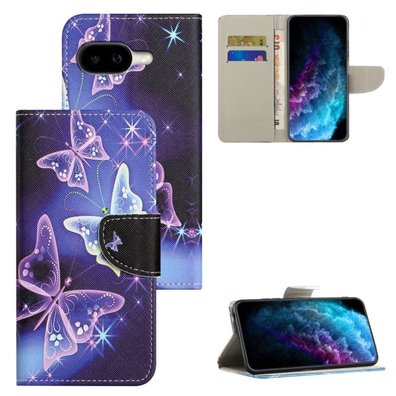 Δερματινη Θηκη Google Pixel 10a Λαμπερές Πεταλούδες