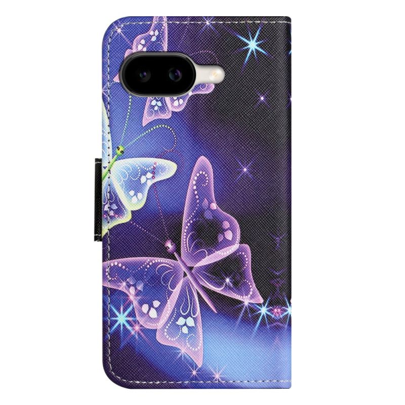 Δερματινη Θηκη Google Pixel 10a Λαμπερές Πεταλούδες