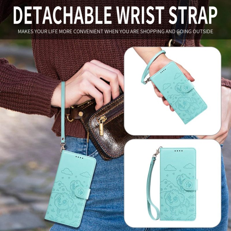 Δερματινη Θηκη Google Pixel 10a Προστασία Rfid Και Σχέδιο Σκύλου