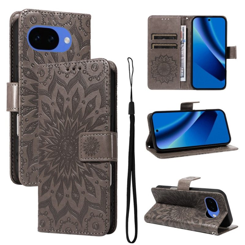 Δερματινη Θηκη Google Pixel 10a Σχέδιο Ηλίανθου Σιλικόνης