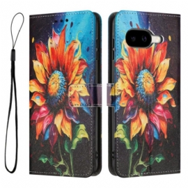 Δερματινη Θηκη Google Pixel 10a Σχέδιο Ηλίανθου Σιλικόνης