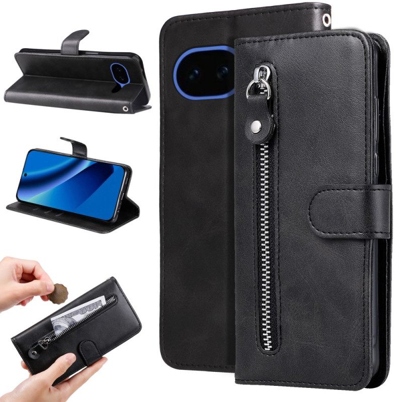 Δερματινη Θηκη Google Pixel 10a Τσέπη Με Φερμουάρ