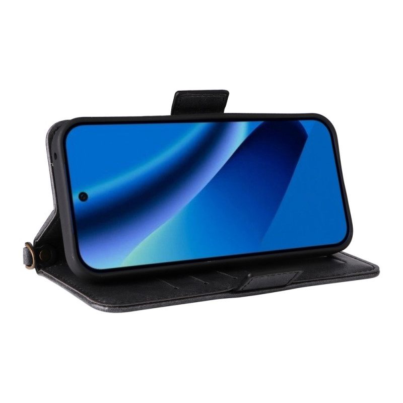 Δερματινη Θηκη Google Pixel 10a Vintage Πορτοφόλι Και Λουράκι Ώμου