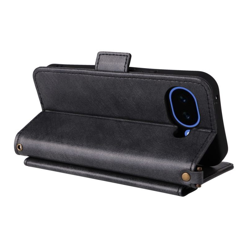 Δερματινη Θηκη Google Pixel 10a Vintage Πορτοφόλι Και Λουράκι Ώμου