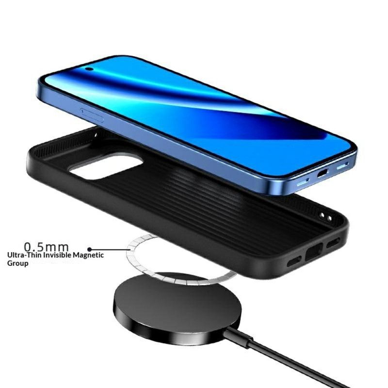 Κάλυμμα Google Pixel 10a Μαγνητική Ίνα Άνθρακα Abeel Σιλικόνης