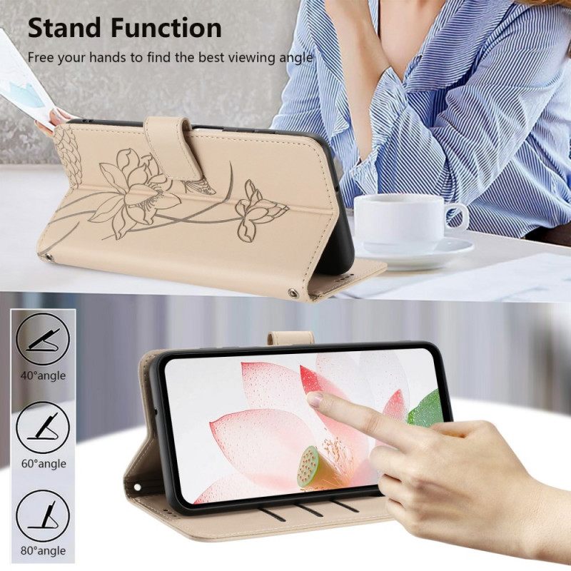 Θηκη Κινητου Google Pixel 10a Λουράκι Με Μοτίβο Λωτού