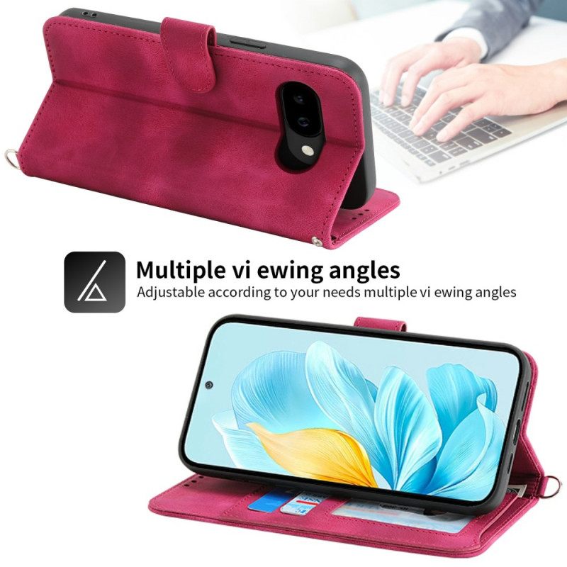 Θηκη Κινητου Google Pixel 10a Θήκες Κινητών Εφέ Σουέτ Μάνταλα Με Λουράκι Ώμου