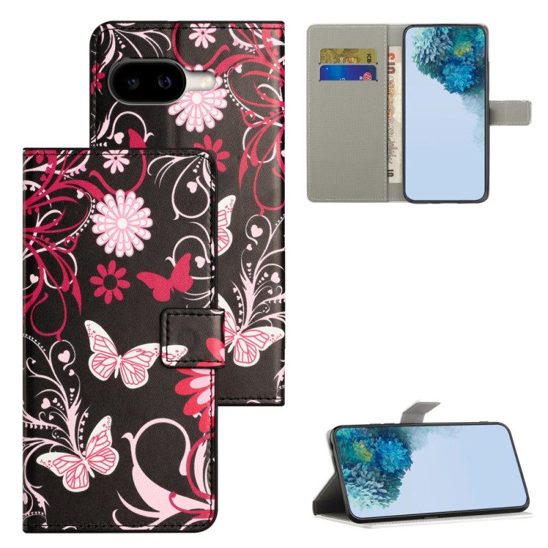 Θηκη Κινητου Google Pixel 10a Θήκες Κινητών Πεταλούδες Σε Μαύρο Φόντο