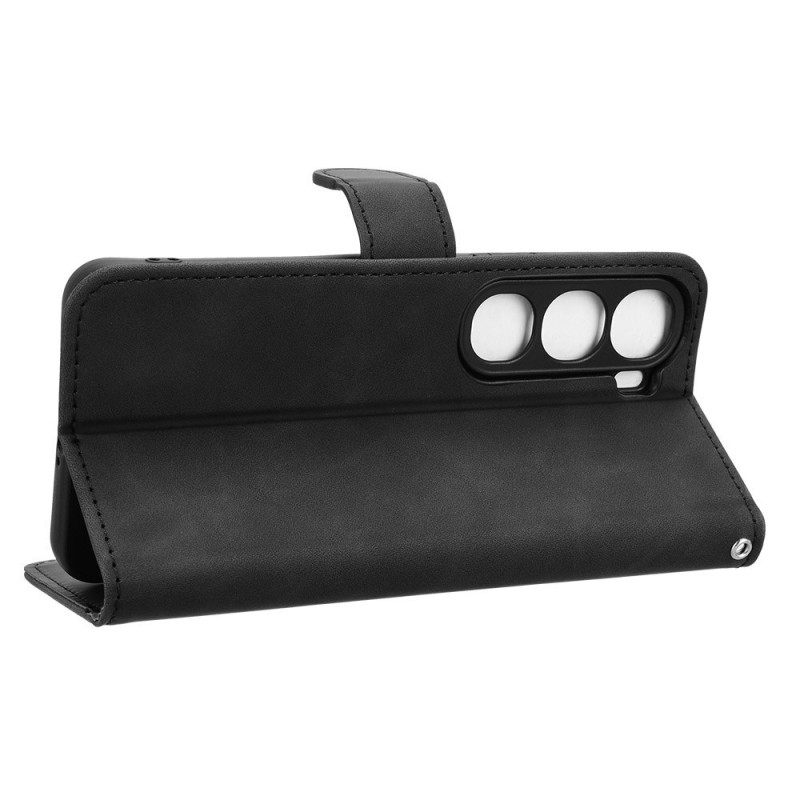 Δερματινη Θηκη Vivo V40 Lite 5g Εφέ Σουέτ Σιλικόνης