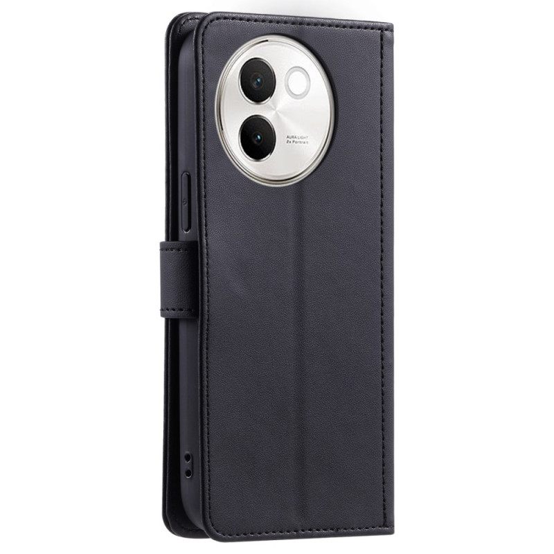 Δερματινη Θηκη Vivo V40 Lite 5g Καπιτονέ Με Λουράκι Και Λουράκι Ώμου