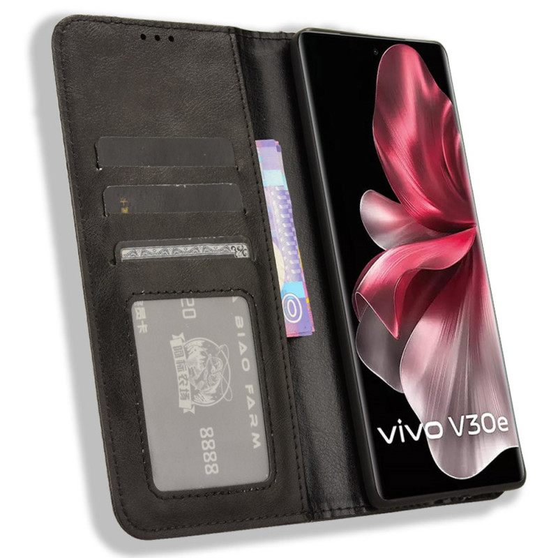 Δερματινη Θηκη Vivo V40 Lite 5g Θήκες Κινητών Vintage Περίγραμμα