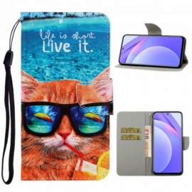 Κάλυμμα Xiaomi Mi 10T Lite / Redmi Note 9 Pro 5G με κορδονι Cat Live It Strappy