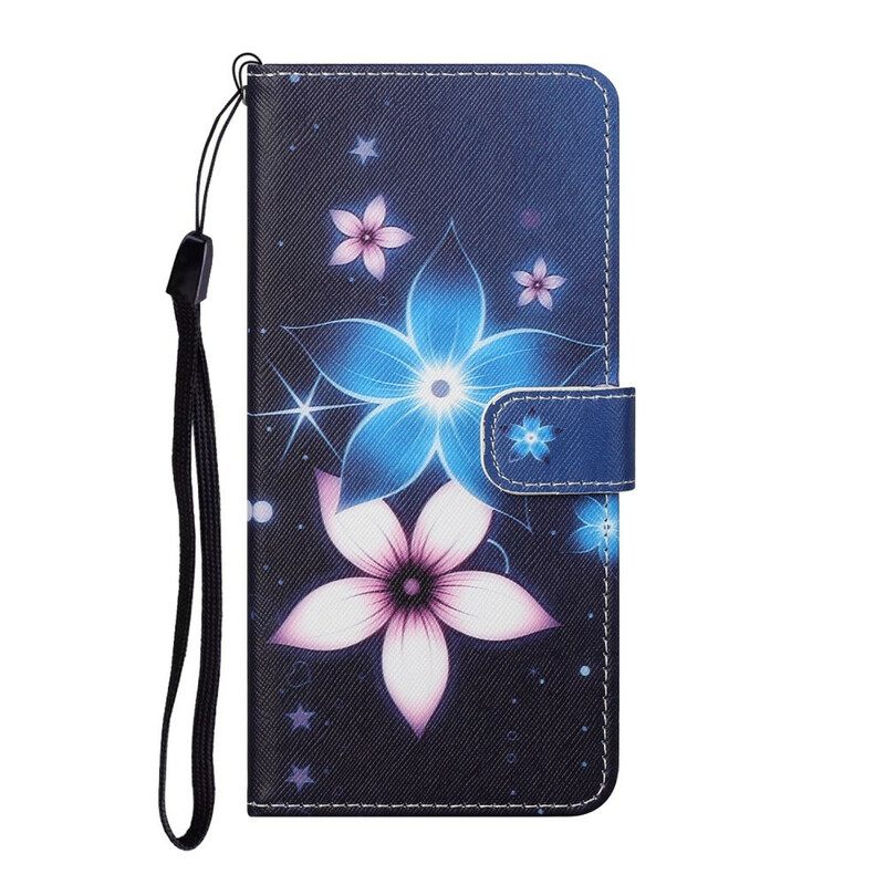 Κάλυμμα Xiaomi Mi 10T Lite / Redmi Note 9 Pro 5G με κορδονι Lunar Strap Flowers