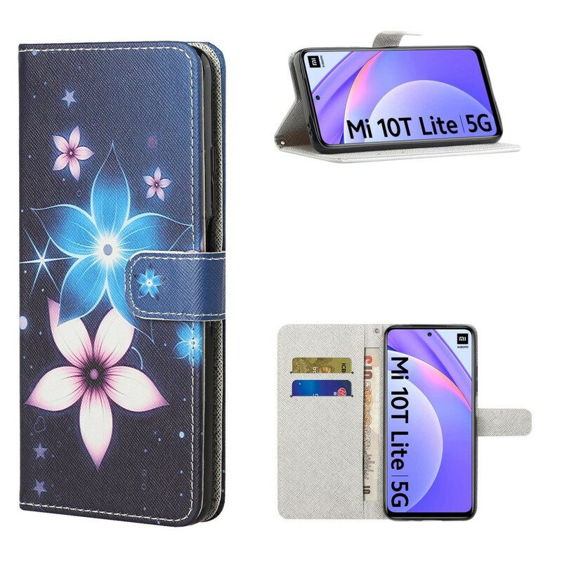 Κάλυμμα Xiaomi Mi 10T Lite / Redmi Note 9 Pro 5G με κορδονι Lunar Strap Flowers