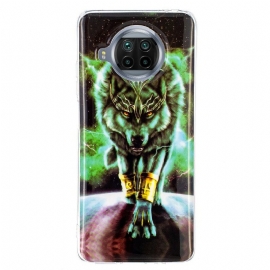 θηκη κινητου Xiaomi Mi 10T Lite / Redmi Note 9 Pro 5G Σειρά Fluorescent Wolf