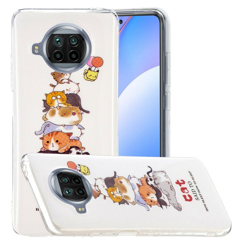 Θήκη Xiaomi Mi 10T Lite / Redmi Note 9 Pro 5G Γάτες Νέον