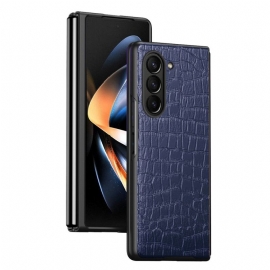 Κάλυμμα Samsung Galaxy Z Fold 5 Θήκες Κινητών Δέρμα Κροκόδειλου