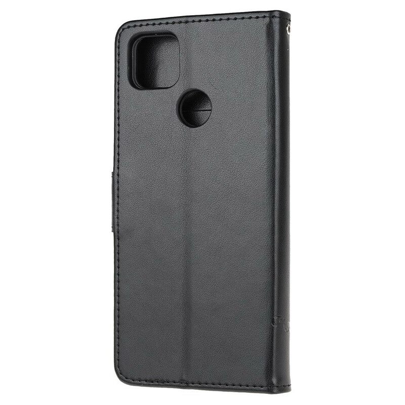 δερματινη θηκη Xiaomi Redmi 9C Ασιατικές Πεταλούδες Και Λουλούδια