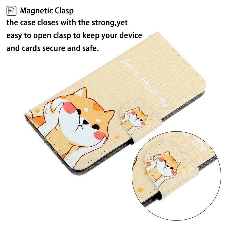 Κάλυμμα Xiaomi Redmi 9C με κορδονι Μην Με Αγγίζεις Strappy Cat