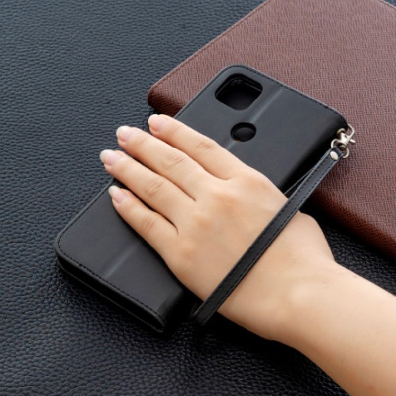Κάλυμμα Xiaomi Redmi 9C Θήκη Flip Λείο Λοξό Πτερύγιο