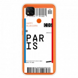 Θήκη Xiaomi Redmi 9C Κάρτα Επιβίβασης Για Παρίσι