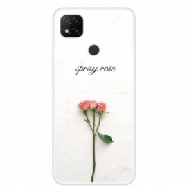 Θήκη Xiaomi Redmi 9C Ψεκάστε Τριαντάφυλλα
