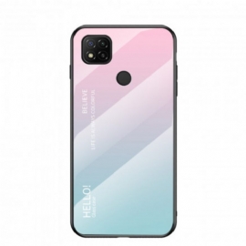 Θήκη Xiaomi Redmi 9C Tempered Glass Γεια Σας