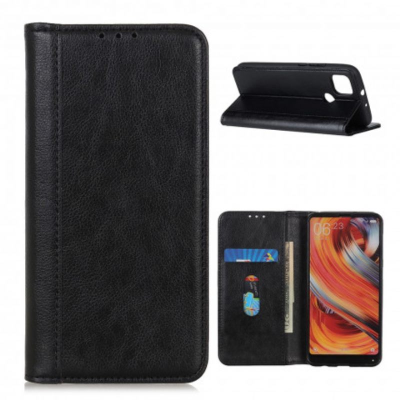 θηκη κινητου Moto G9 Power Θήκη Flip Έκδοση Litchi Split Leather