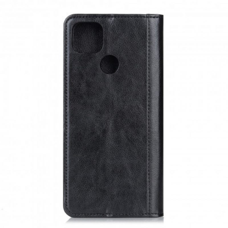 θηκη κινητου Moto G9 Power Θήκη Flip Έκδοση Litchi Split Leather