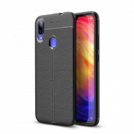 θηκη κινητου Xiaomi Redmi Note 7 Δερμάτινο Εφέ Litchi Διπλής Γραμμής