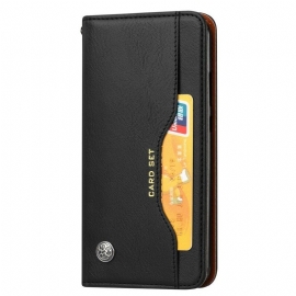 θηκη κινητου Xiaomi Redmi Note 7 Θήκη Flip Θήκη Κάρτας Από Συνθετικό Δέρμα