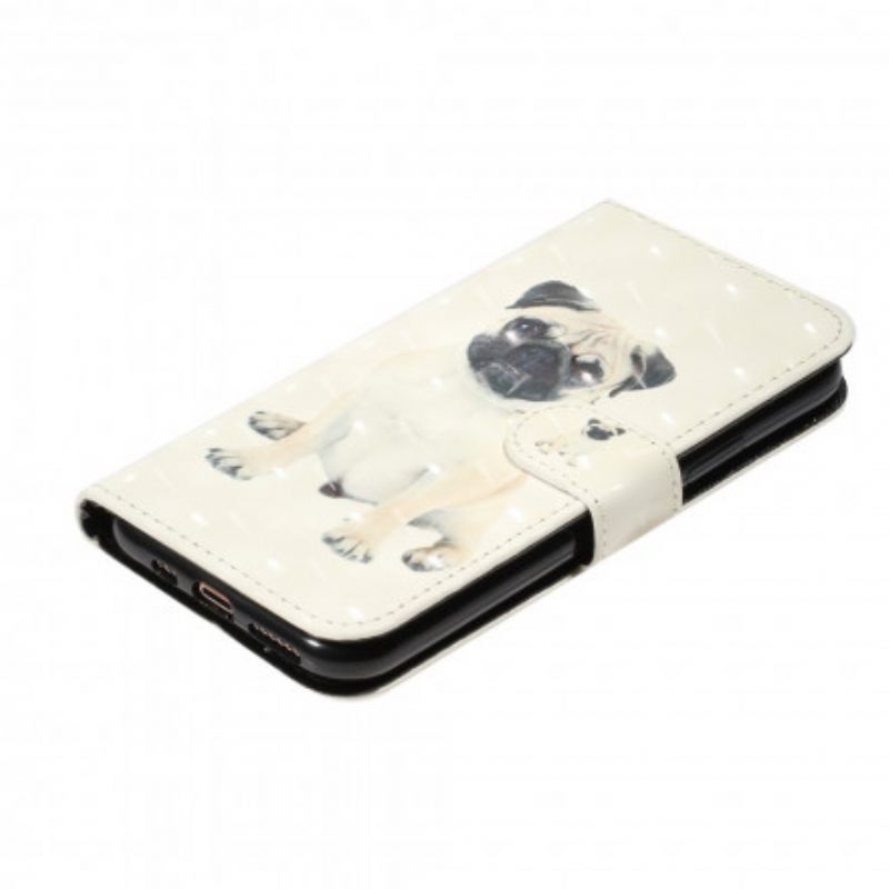 Κάλυμμα iPhone 11 Pro Max με κορδονι Κηλίδες Φωτός Σκύλου Με Κορδόνι