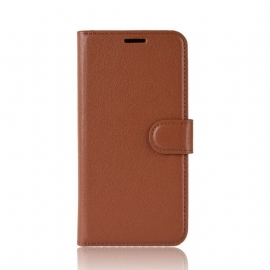 Κάλυμμα iPhone 11 Pro Max Premium Leather Effect Litchi