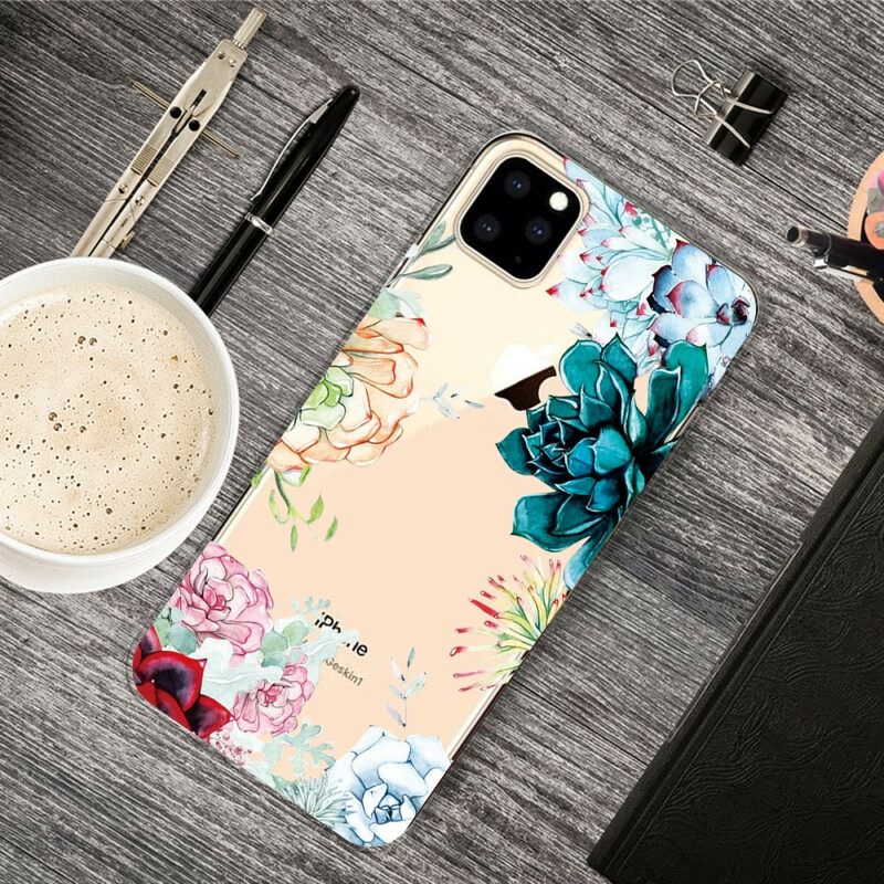 θηκη κινητου iPhone 11 Pro Max Άνευ Ραφής Λουλούδια Ακουαρέλας