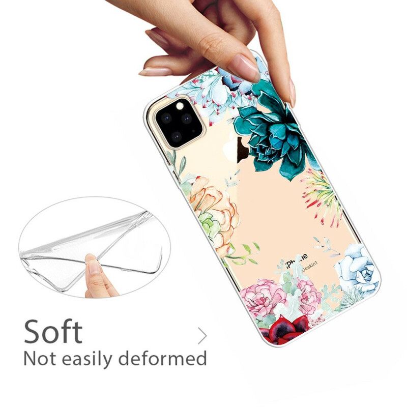 θηκη κινητου iPhone 11 Pro Max Άνευ Ραφής Λουλούδια Ακουαρέλας