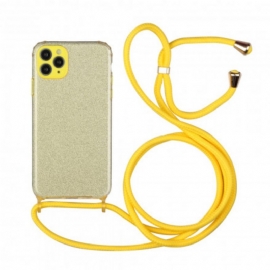 θηκη κινητου iPhone 11 Pro Max με κορδονι Παγιέτες Κορδονιού