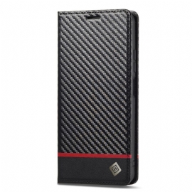 θηκη κινητου Xiaomi Redmi Note 12 5G Θήκη Flip Carbon Fiber Lc.imeeke