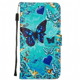 Κάλυμμα Xiaomi Redmi Note 8 με κορδονι Love Butterflies Strappy