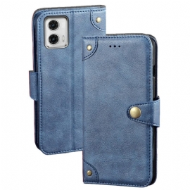 Κάλυμμα Moto G73 5G Μαγνητικό Κουμπί Idewei
