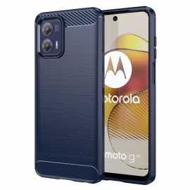 Θήκη Moto G73 5G Βουρτσισμένο Ανθρακόνημα