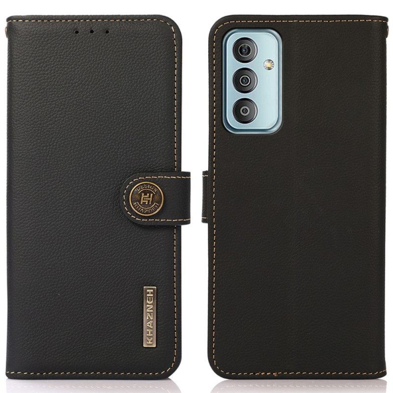 Κάλυμμα Samsung Galaxy M13 Khazneh Rfid Γνήσιο Δέρμα