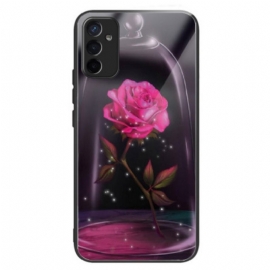 Θήκη Samsung Galaxy M13 Αφρώδη Ροζ Σκληρυμένο Γυαλί