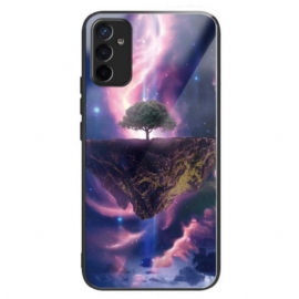 Θήκη Samsung Galaxy M13 Φουτουριστικό Tree Tempered Glass