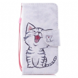 Κάλυμμα Huawei P Smart με κορδονι Strappy Kitten